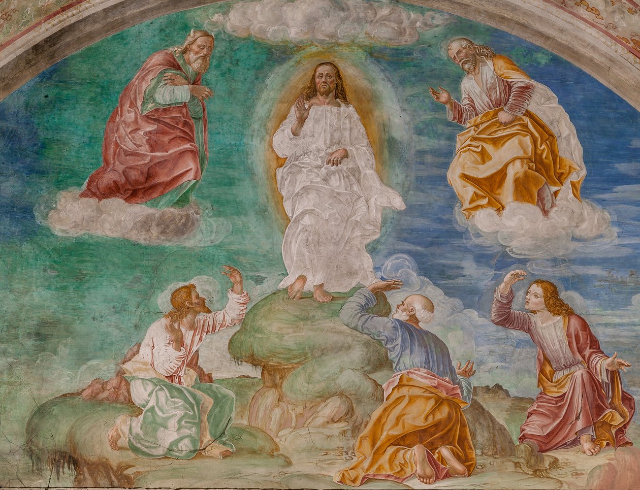 The Transfiguration of Christ, ca. 1529 (fresko) af Giovanni Antonio Pordenone