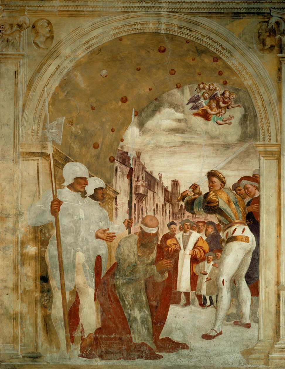 Halshugningen af Sankt Paul ... af Giovanni Antonio Pordenone