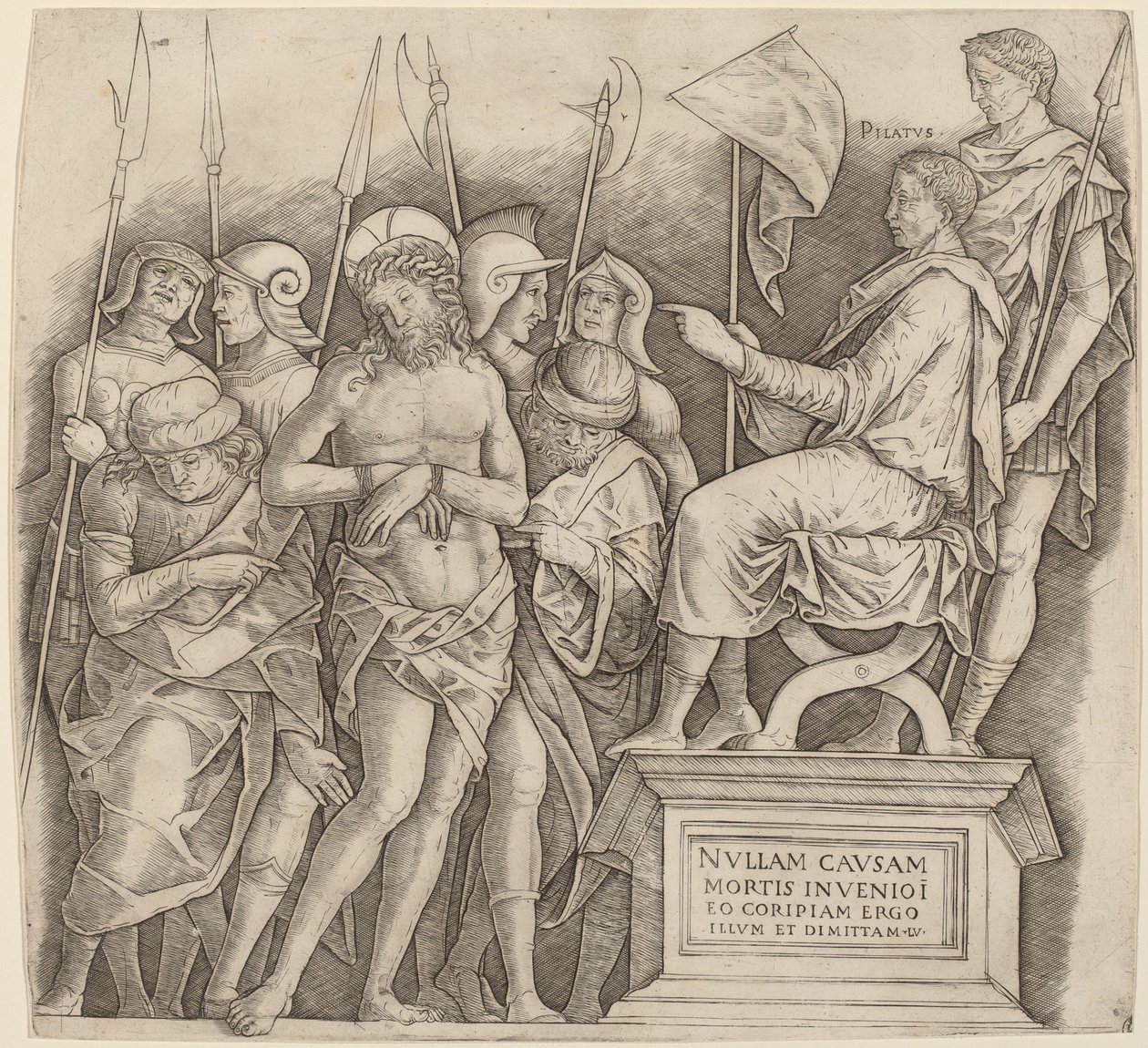 Kristus før Pilatus af Giovanni Antonio da Brescia