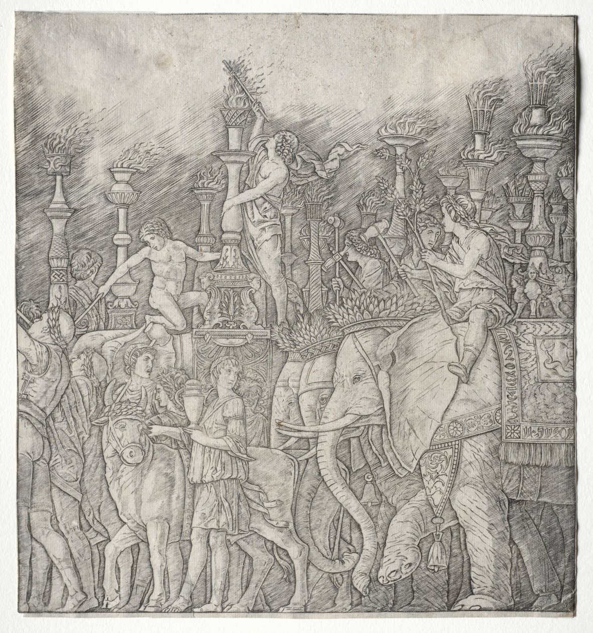 Cæsars triumfer:  Elefanterne af Giovanni Antonio da Brescia
