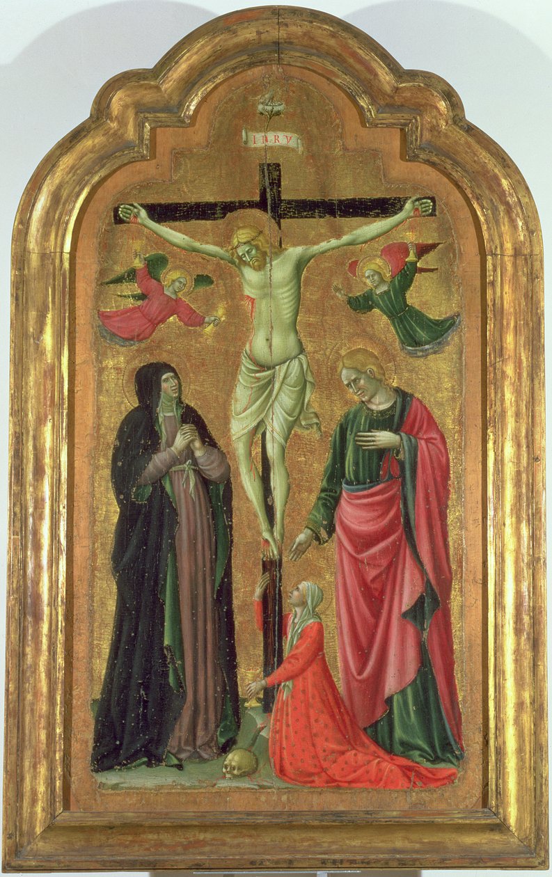 Korsfæstelse (tempera på panel) af Giovanni Venanzi di Pesaro