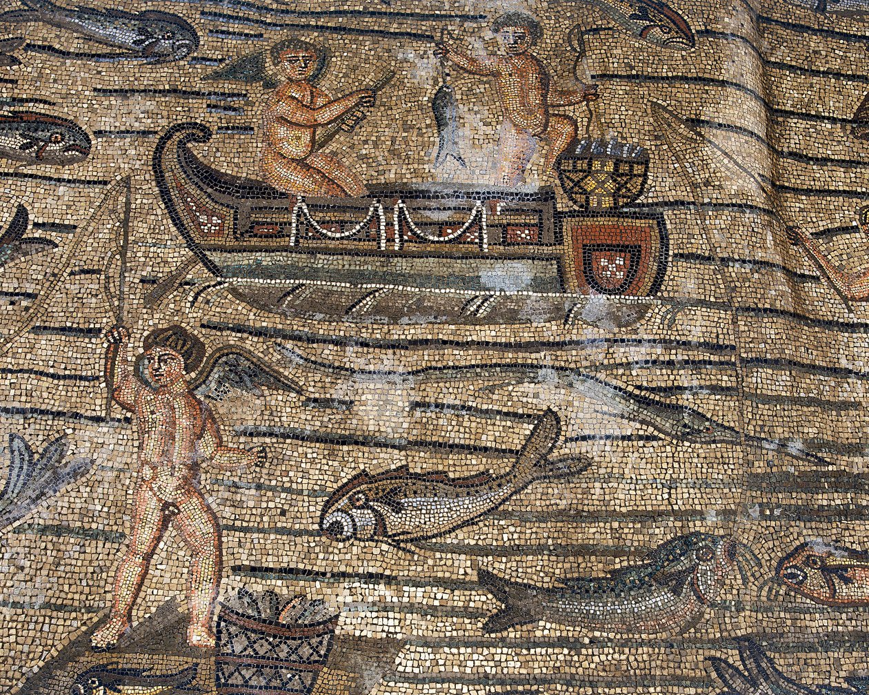 Etage i den tidlige kristne basilika i Aquileia, Udine af Phillipe de Marlier