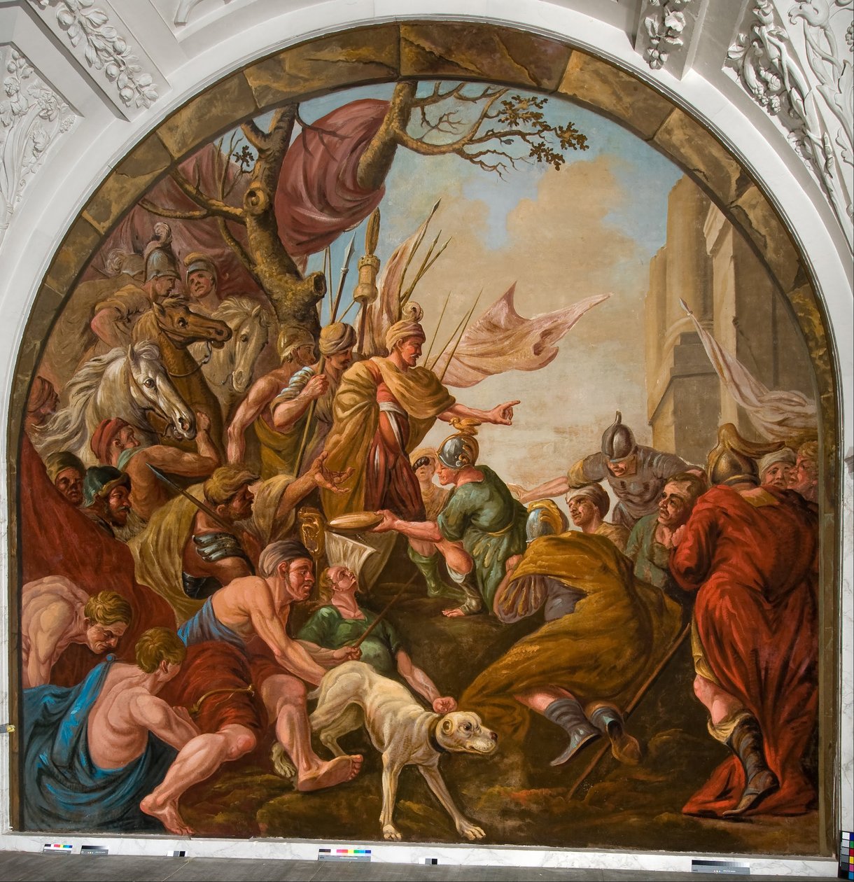 Romersk bytte lagt ved fødderne af Claudius Civilis af Giovanni Antonio de Groot
