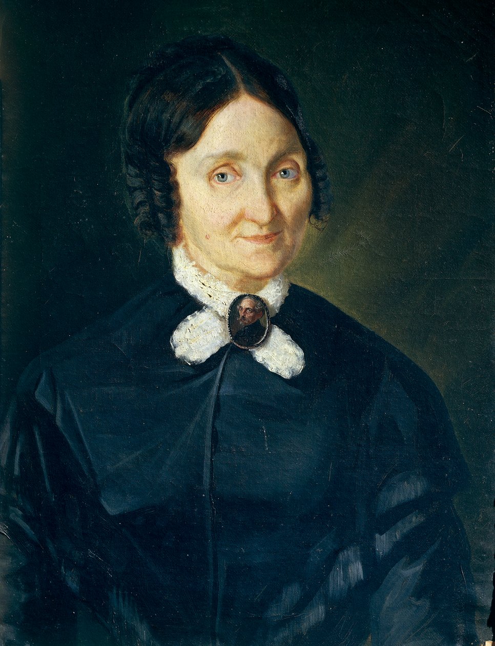 Giovanni Baccarlinon muotokuva Donna Tecla Antonini de Laskasta, öljy kankaalle, 47x63 cm af Giovanni Baccarlino