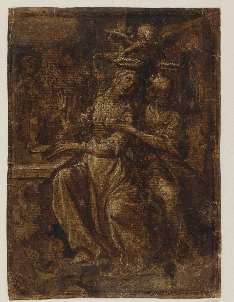 Sts Cecilia og Valerianus ved orglet af Giovanni Baglione