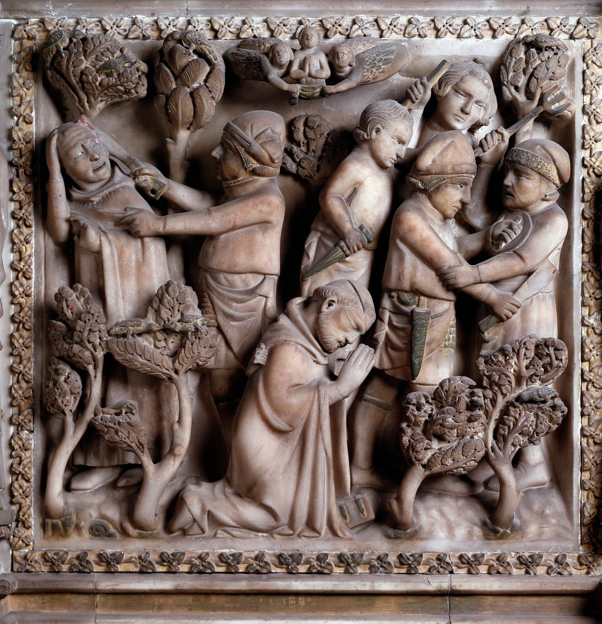 Repræsentation af martyren af Peter af Verona af Giovanni Balduccio