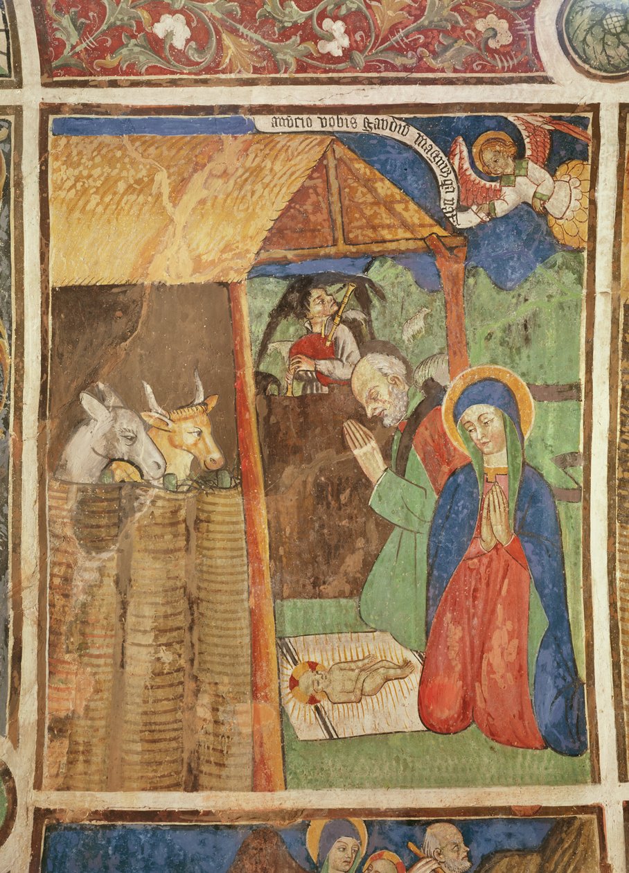 The Nativity, ca. 1480 (fresco) af Giovanni Baleison
