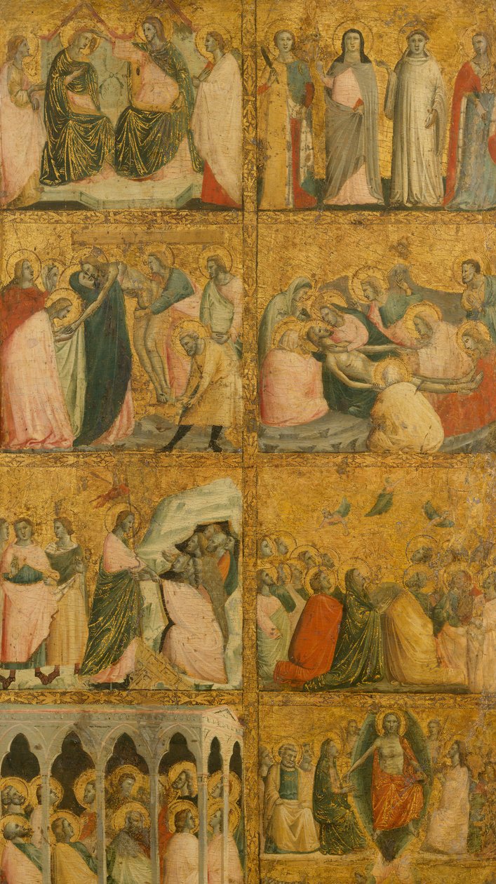 Scenes from the Life of Christ, mid-1340s. dani af Giovanni Baronzio