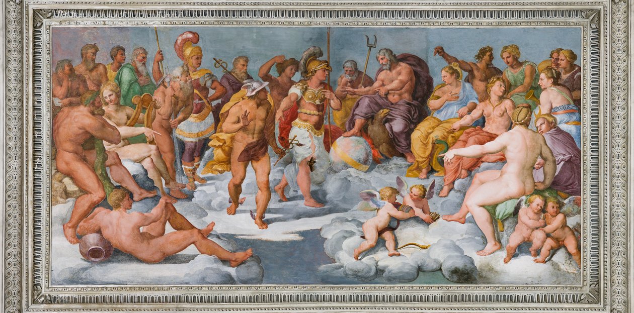 The Assembly of Gods, ca. 1560 (fresko) af Giovanni Battista Castello