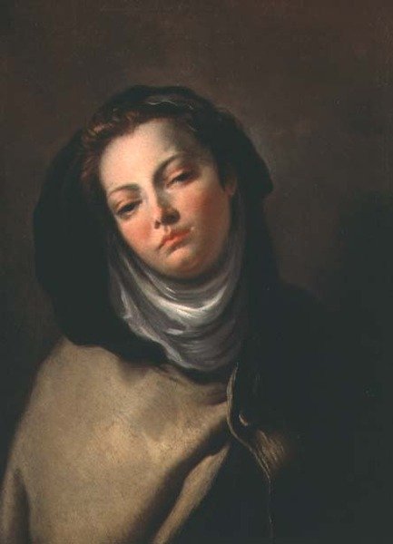 Beata Laduina (olie på lærred) af Giovanni Battista Tiepolo