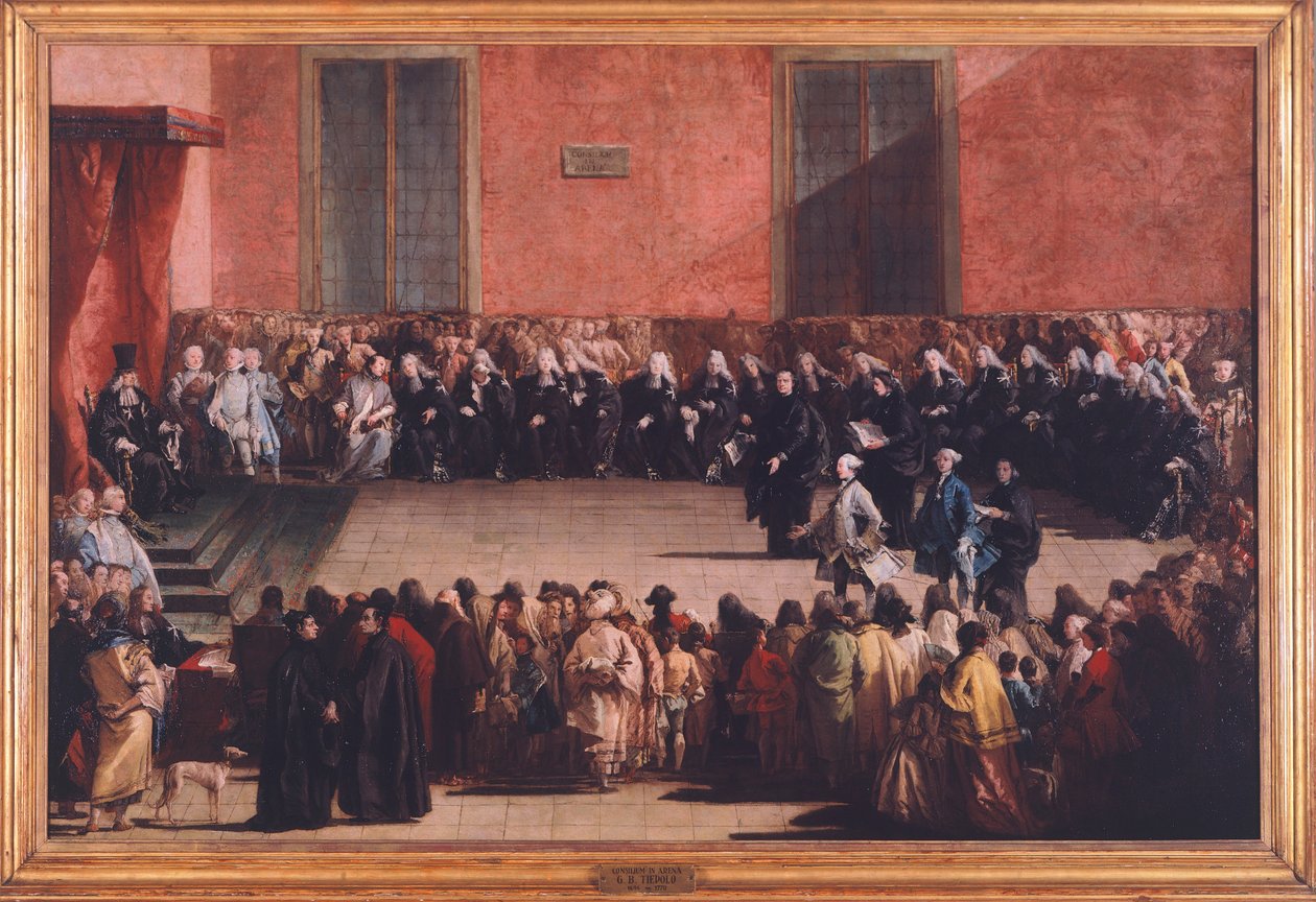 Consilium in Arena af Giandomenico Tiepolo (1727-1804) af Giovanni Battista Tiepolo