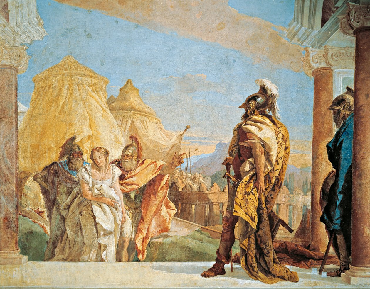 Eurybates og Talthybius fører Briseis til Agamemnon af Giovanni Battista Tiepolo
