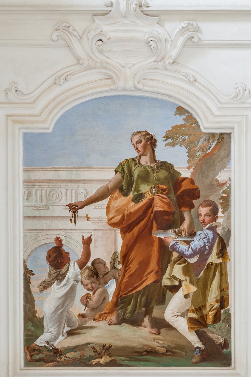 Generøsitet uddeling af gaver af Giovanni Battista Tiepolo
