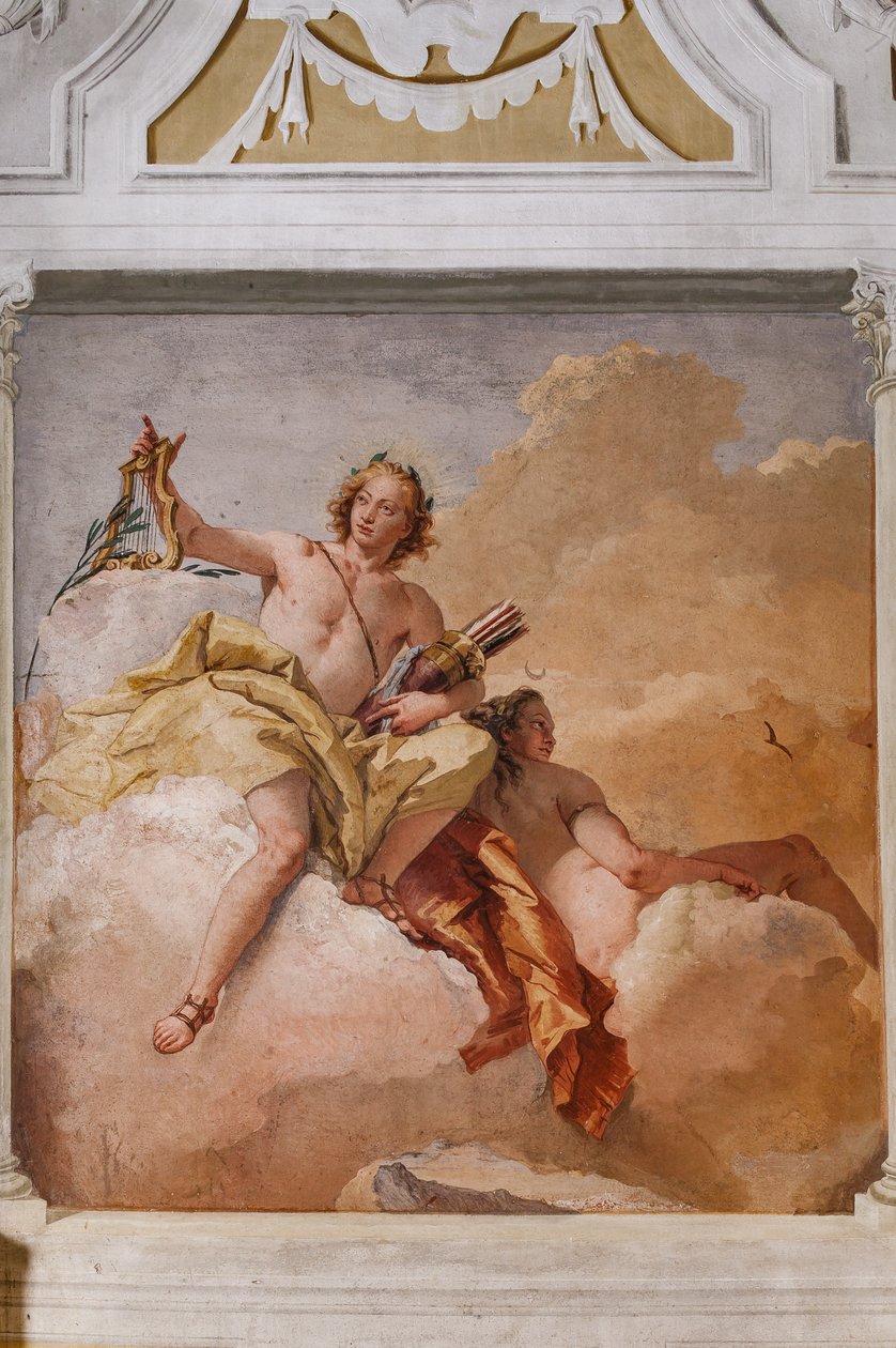 Gæstelogi, Olympens værelse: "Apollo og Diana" af Giovanni Battista Tiepolo