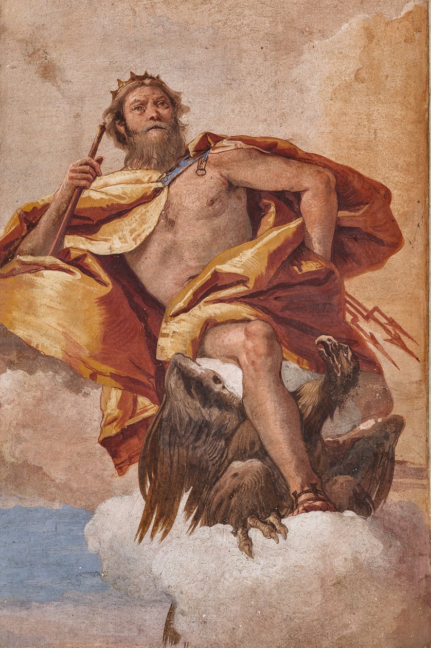 Gæstelogi, Olympens værelse: "Jupiter" af Giovanni Battista Tiepolo