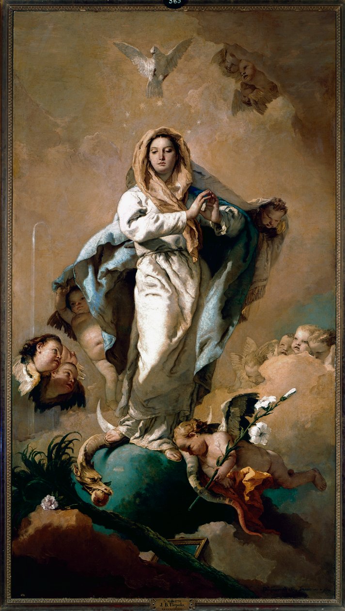 Den ubesmittede undfangelse af Giovanni Battista Tiepolo