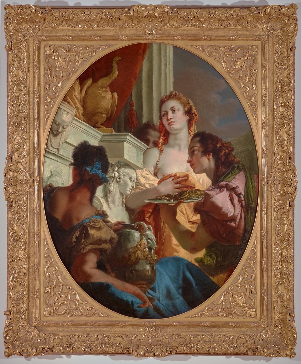 Romerske matroner ofrer til Juno 1745 (olie på lærred) af Giovanni Battista (1696 1770) Tiepolo