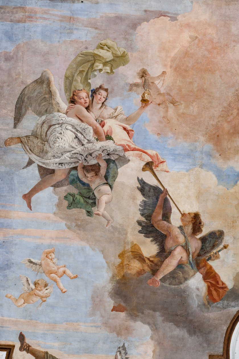 Intelligensens lys overvinder uvidenhedens mørke (detaljer) af Giovanni Battista Tiepolo