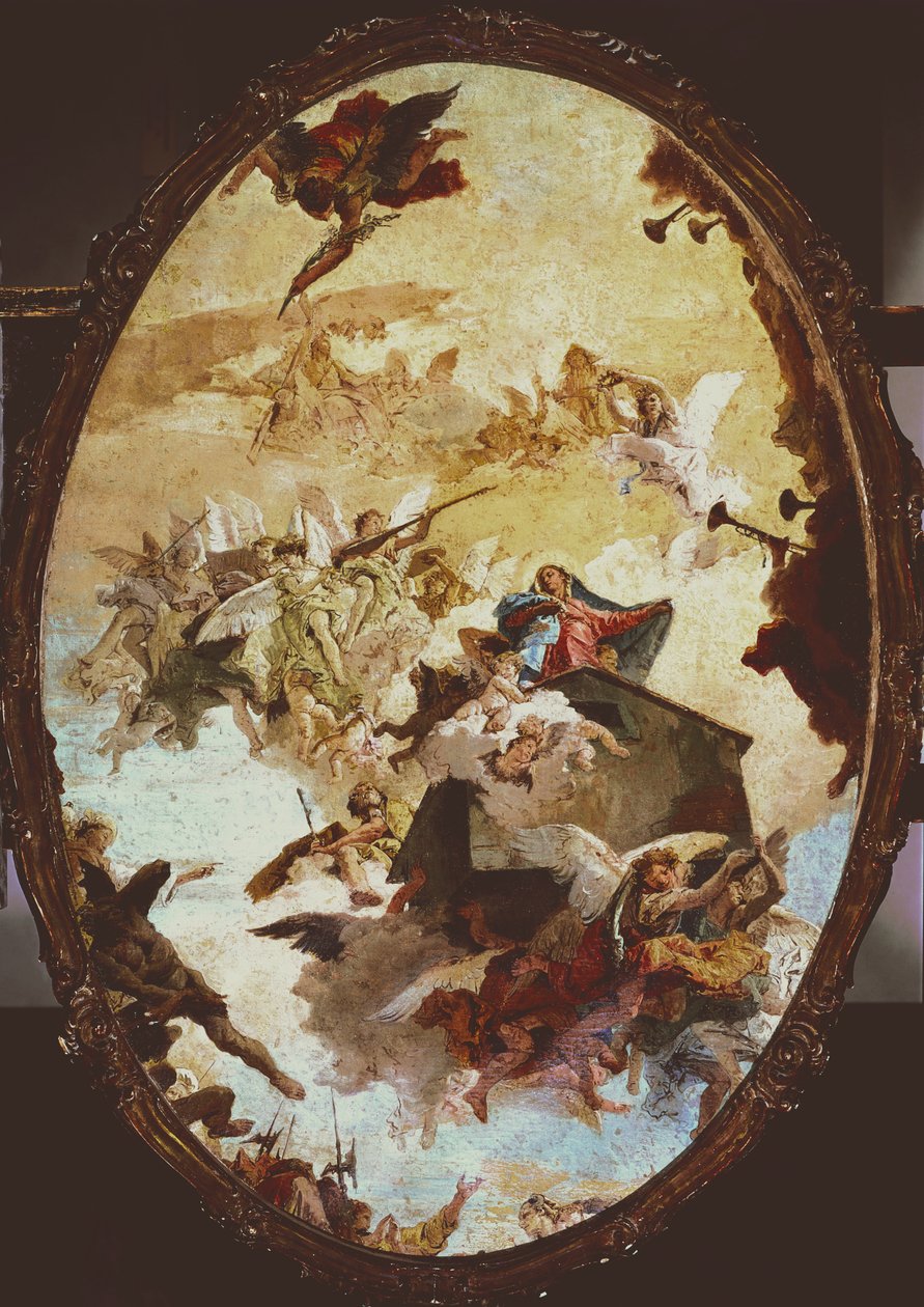 Transport af det hellige hus Loreto, skitse af Giovanni Battista Tiepolo