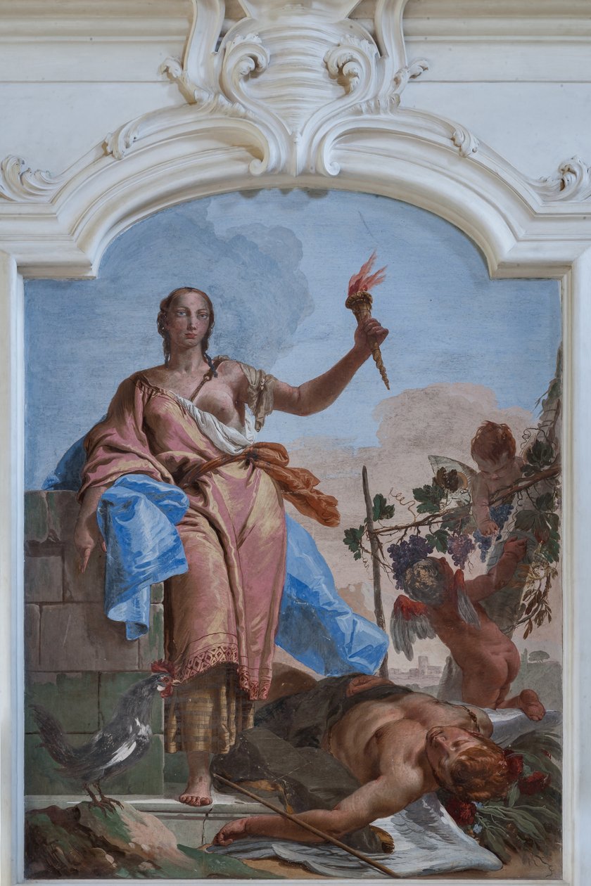Årvågenhed sejrer over Slumber af Giovanni Battista Tiepolo