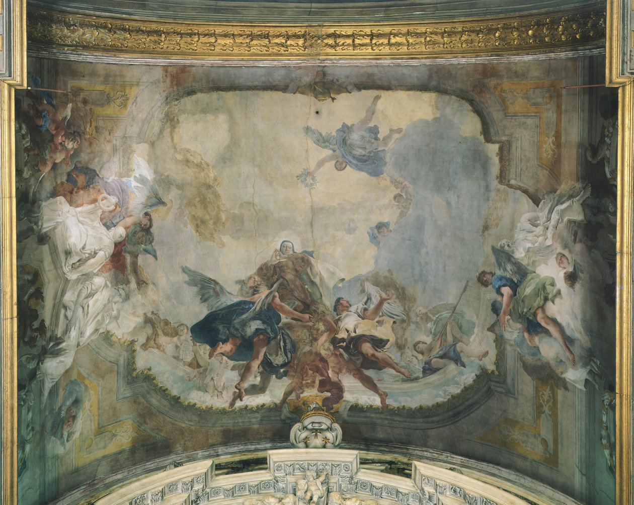 Apotheose af Sankt Therese (freskomaleri) af Giovanni Battista (1696-1770) Tiepolo