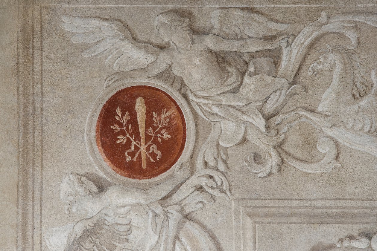 Detalje af fresco, fra Æneidens værelse i Palazzina af Giovanni Battista Tiepolo