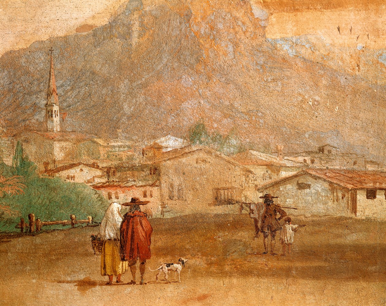 Landskab med Amor af Giovanni Battista Tiepolo