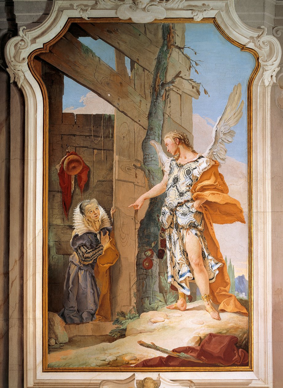 Sarah og englen af Giovanni Battista Tiepolo