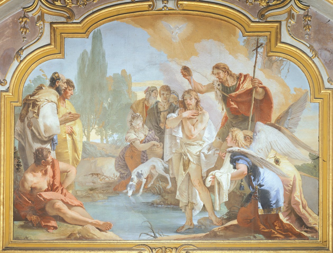 Kristi dåb (fresko) af Giovanni Battista Tiepolo
