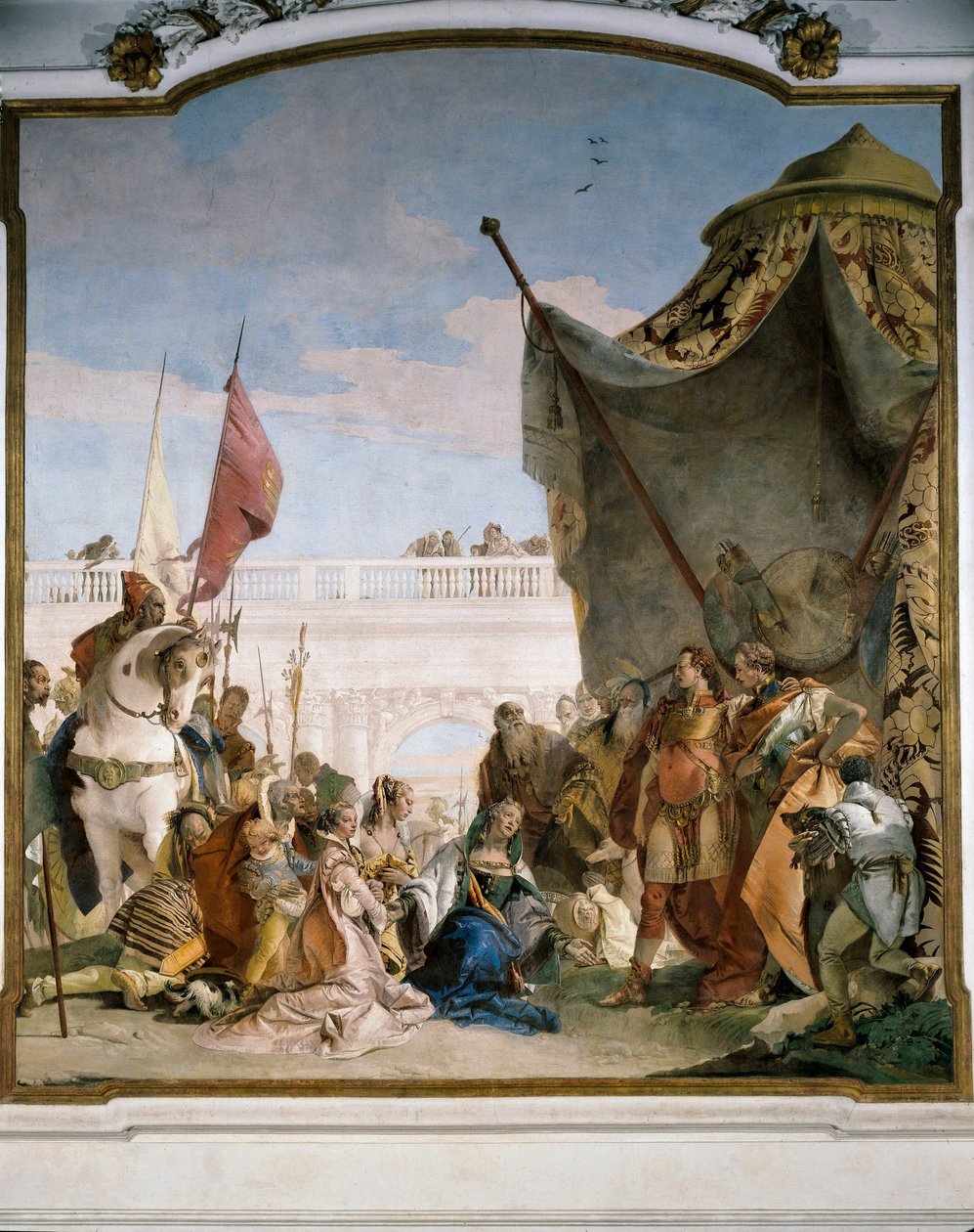 Darius III Codomans familie, detalje fra Glories of Scipio Africanus og Alexander den Store af Giovanni Battista Tiepolo