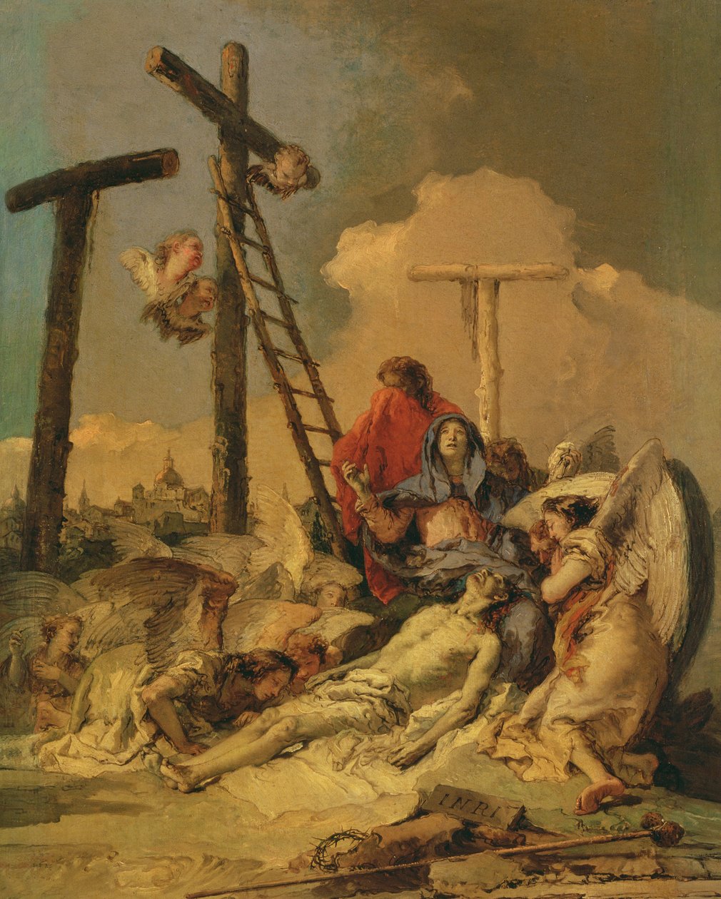 The Deposition (olie på lærred) af Giovanni Battista Tiepolo