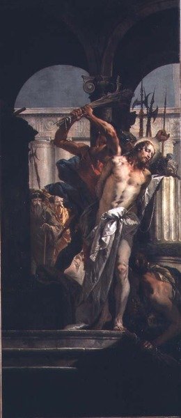 The Flagellation (olie på lærred) af Giovanni Battista Tiepolo