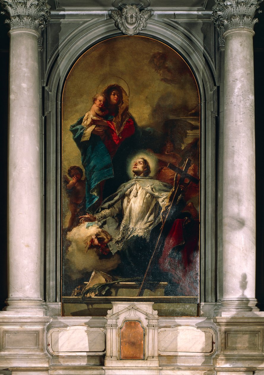 Jomfruen viser sig for Johannes af Nepomuk af Giovanni Battista Tiepolo