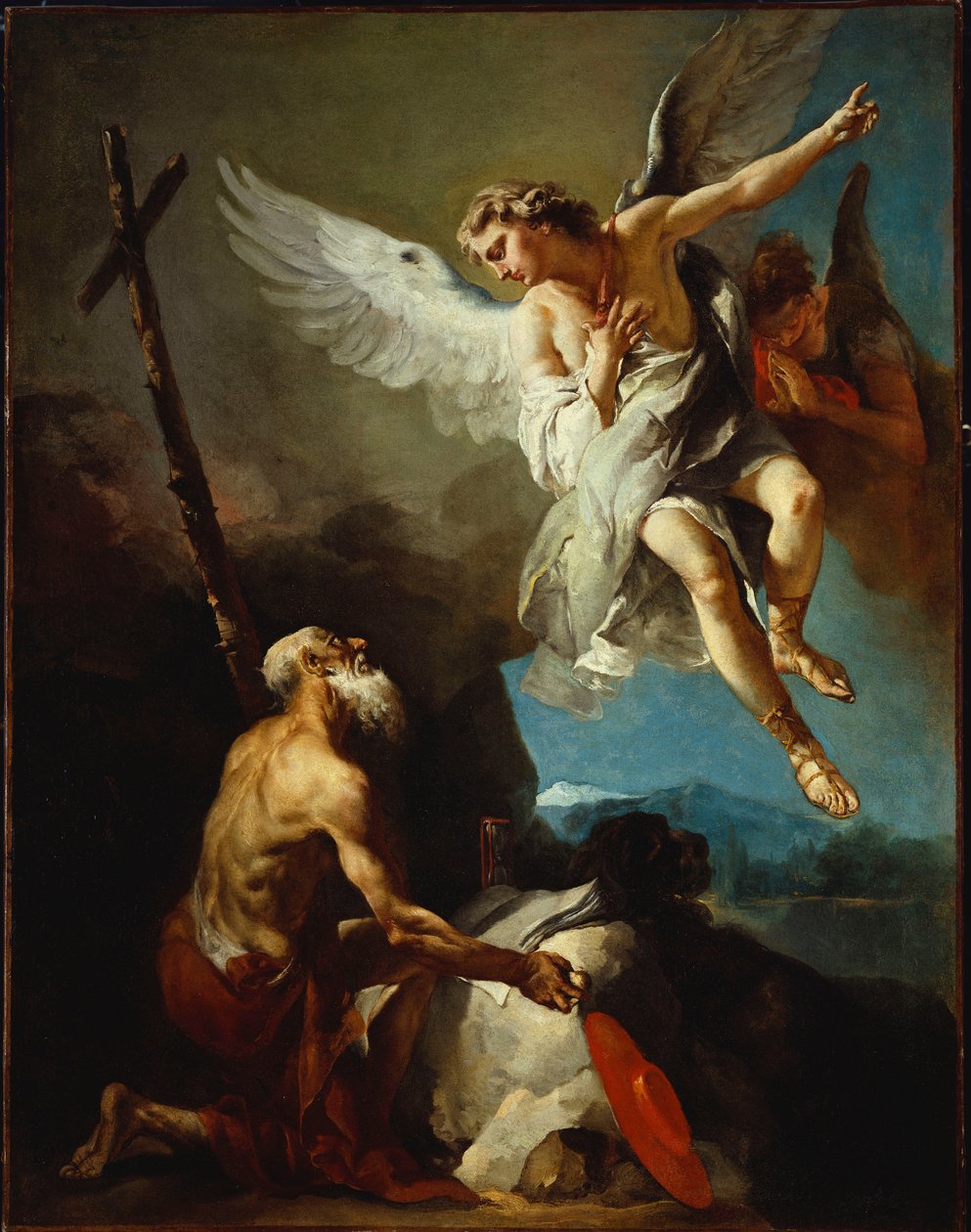 The Vision of St. Hieronymus (olie på lærred) af Giovanni Battista Tiepolo
