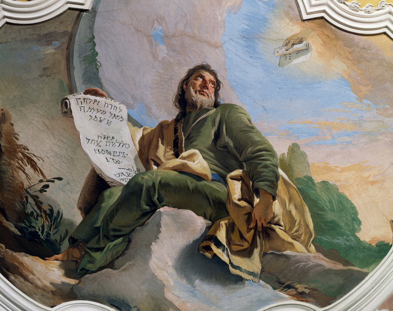 Profeten Ezekiel, detaljer af Giovanni Battista Tiepolo