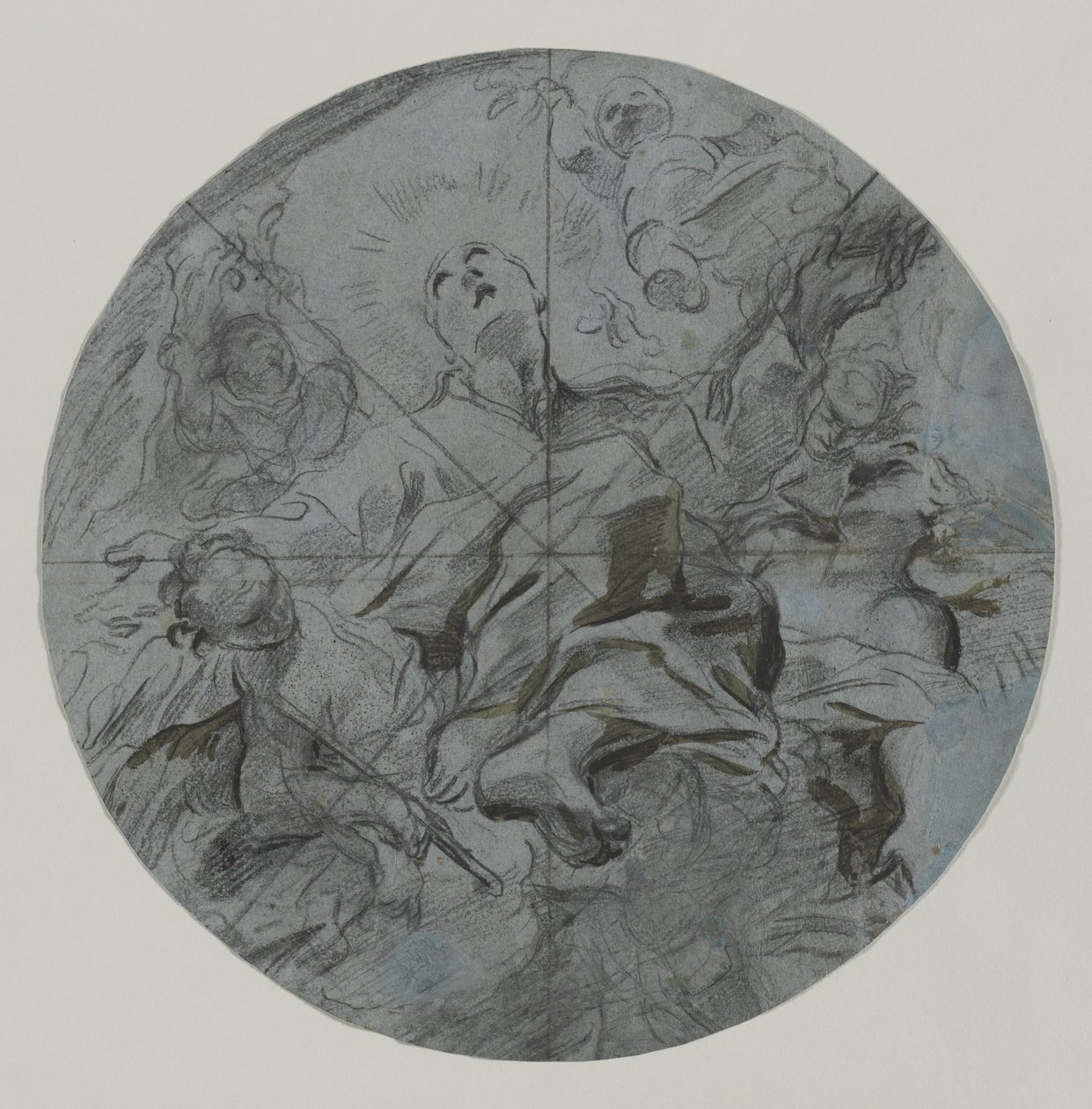 Apotheosis of a Saint recto, anden halvdel af 1600-tallet. af Giovanni Battista Benaschi
