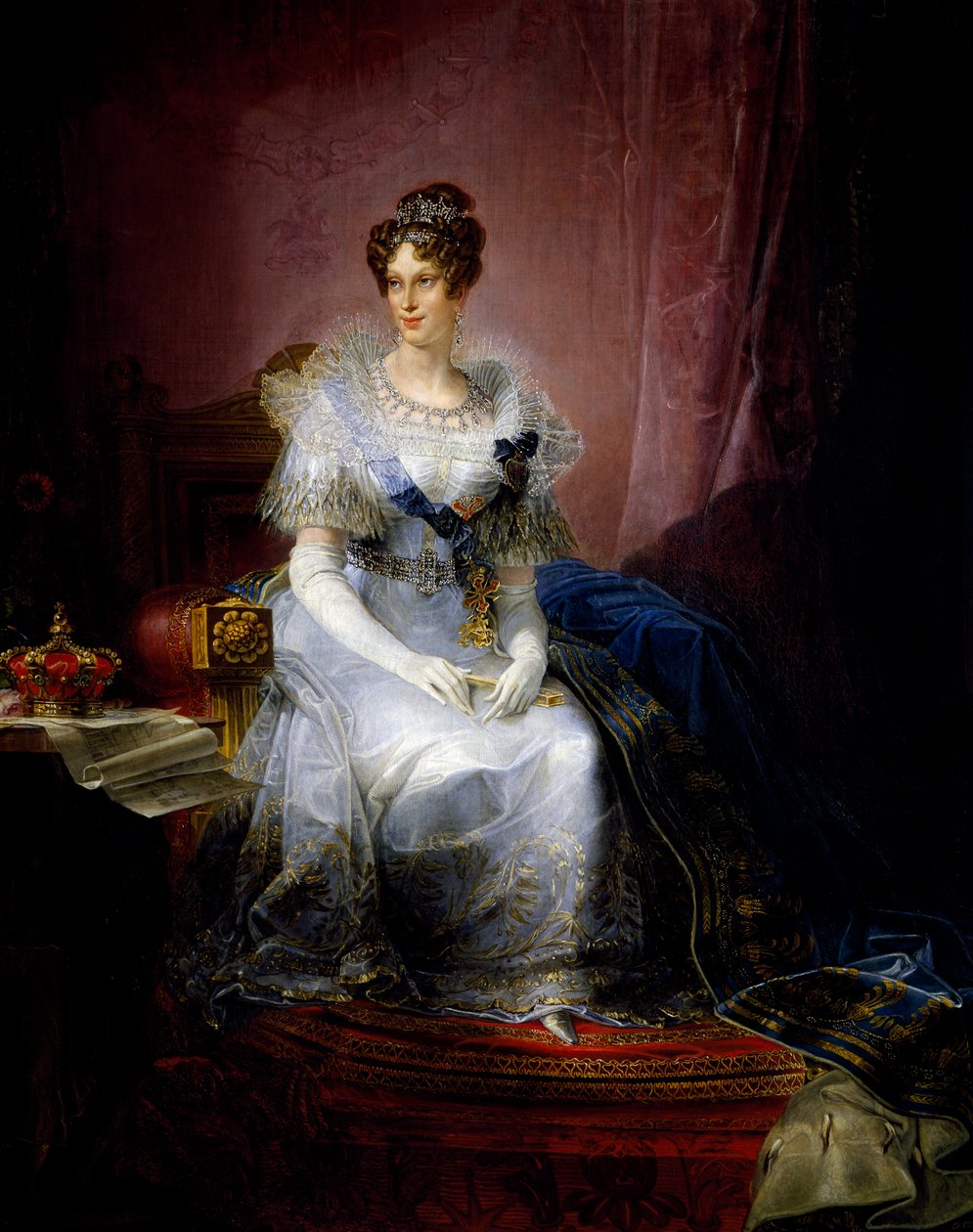 Portræt af Marie Louise, hertuginde af Parma (Wien af Giovanni Battista Borghesi
