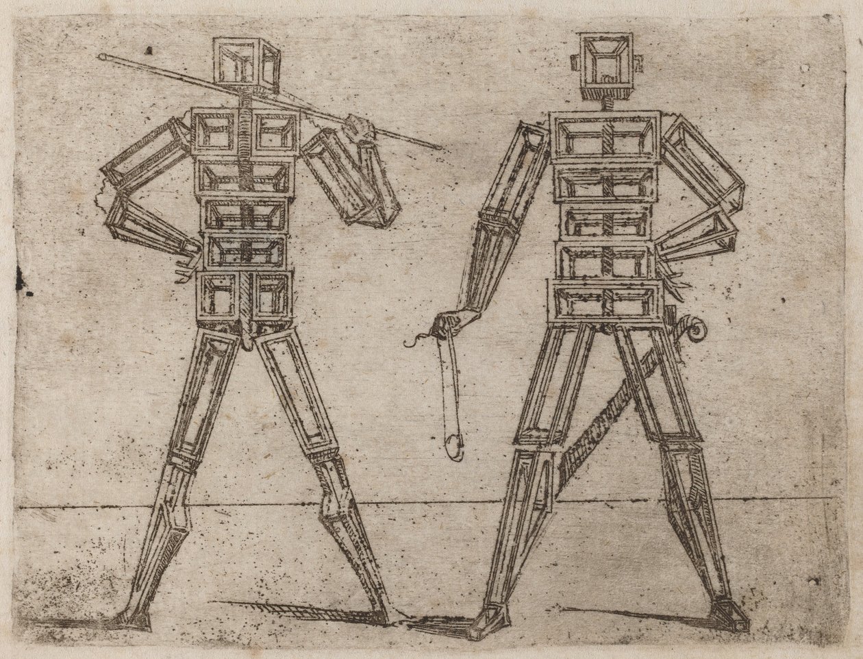 Fra "Bizzarie di diverse figurer" af Giovanni Battista Bracelli