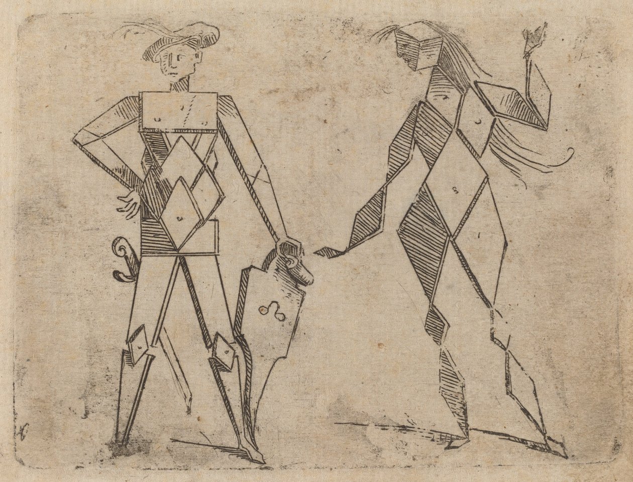 Fra "Bizzarie di diverse figurer" af Giovanni Battista Bracelli