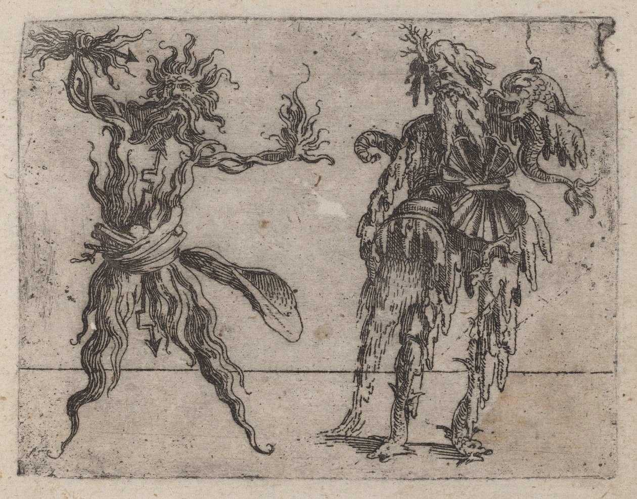 Fra "Bizzarie di diverse figurer" af Giovanni Battista Bracelli