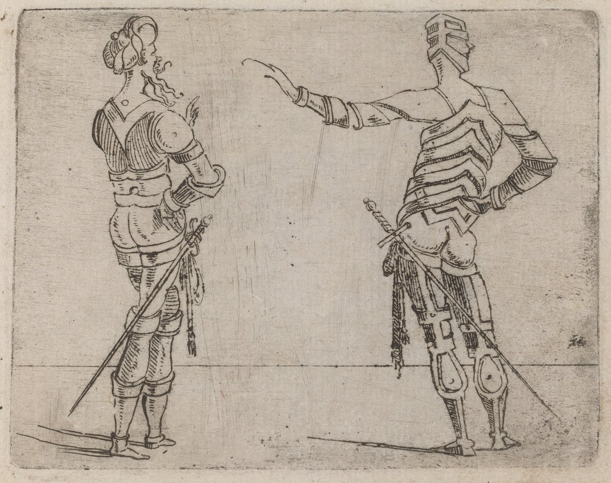 Fra "Bizzarie di diverse figurer" af Giovanni Battista Bracelli