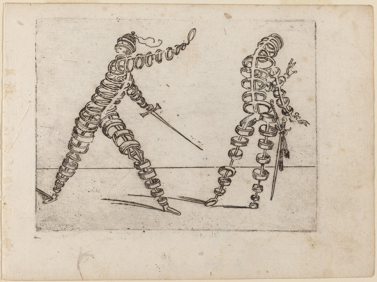 Fra "Bizzarie di diverse figurer" af Giovanni Battista Bracelli