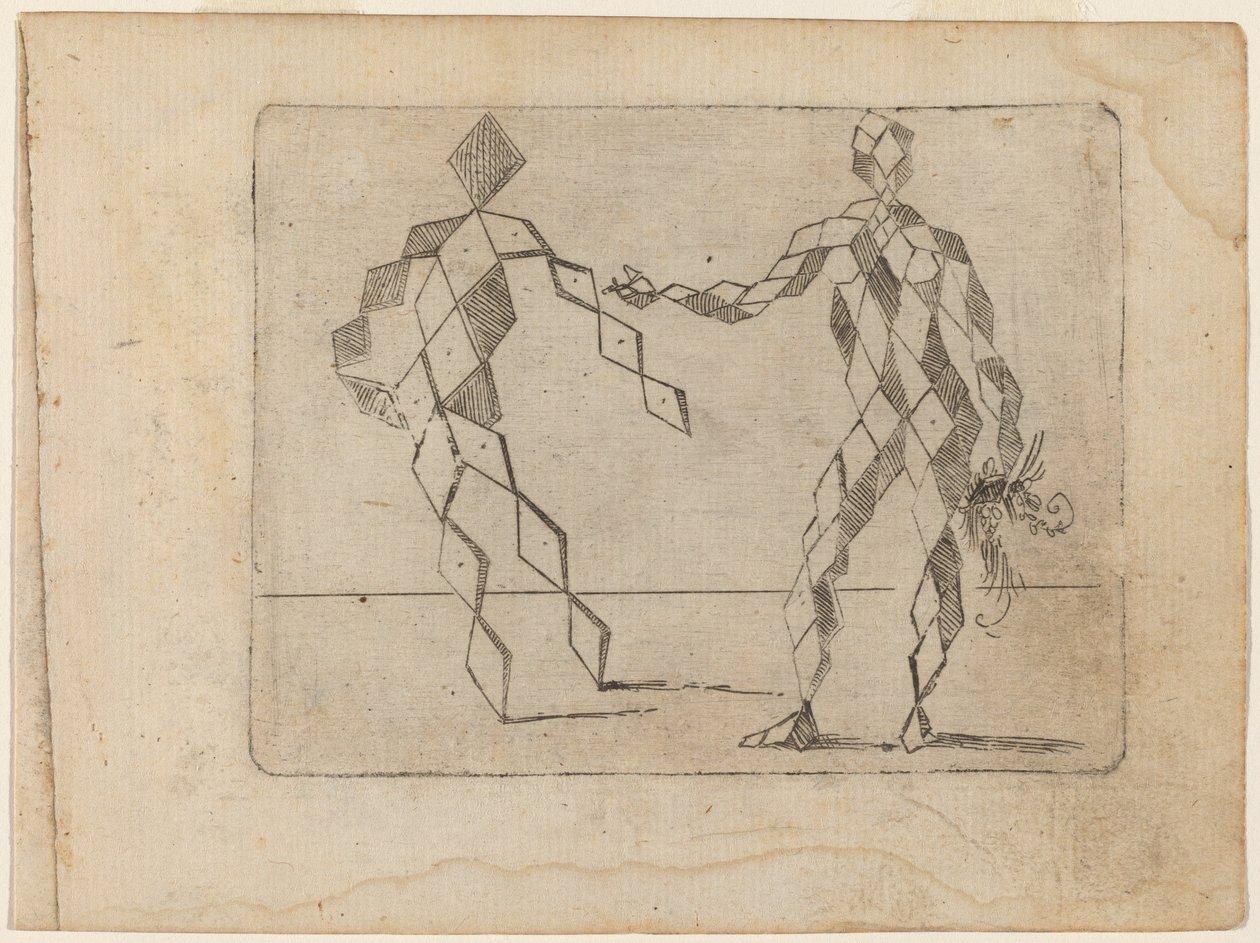 Fra "Bizzarie di diverse figurer" af Giovanni Battista Bracelli