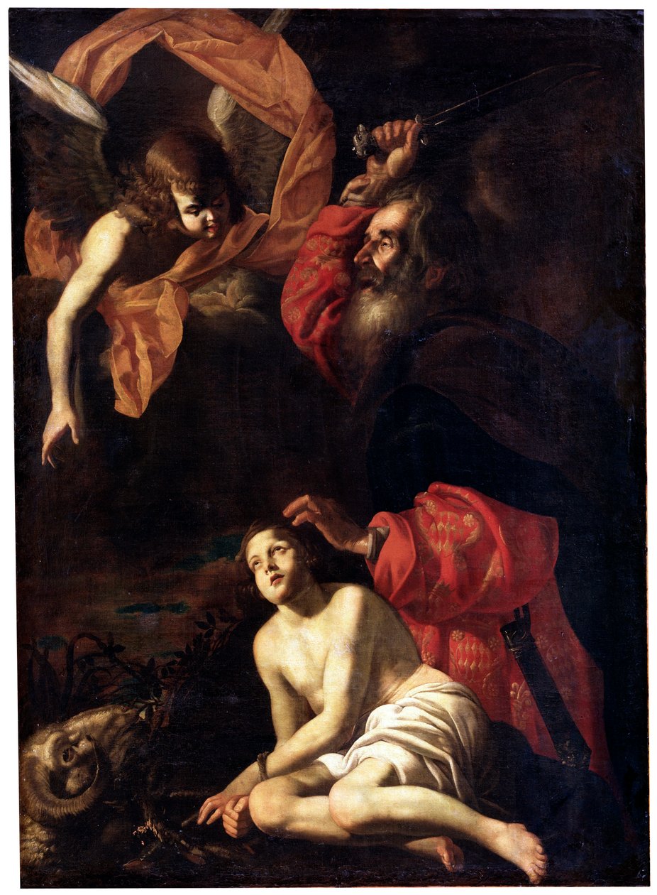 Abrahams Isaac-offer, c1615-c1620 af Giovanni Battista Caracciolo