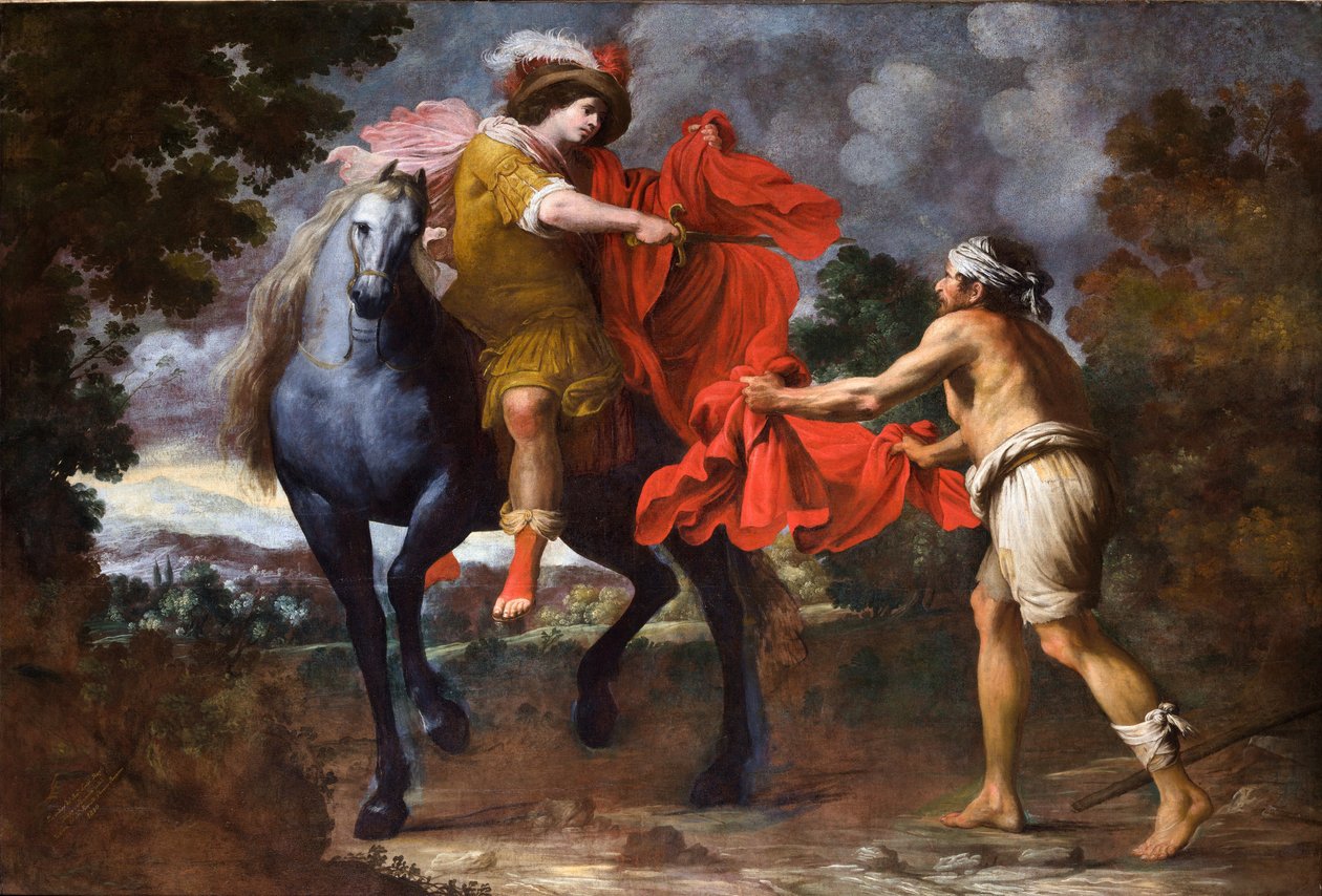 Sankt Martin og tiggeren af Giovanni Battista Carlone