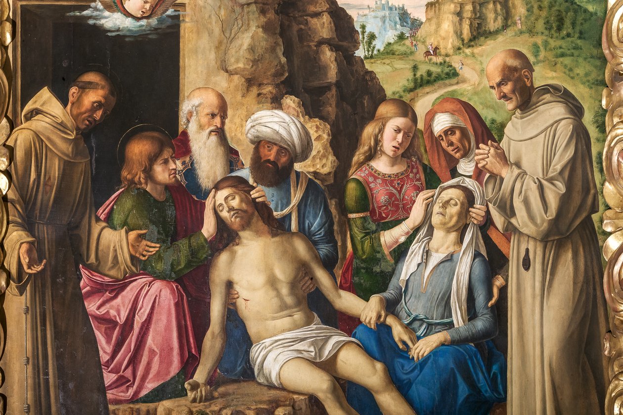 Kristi klagesang, detalje af 2384598 af Giovanni Battista Cima da Conegliano