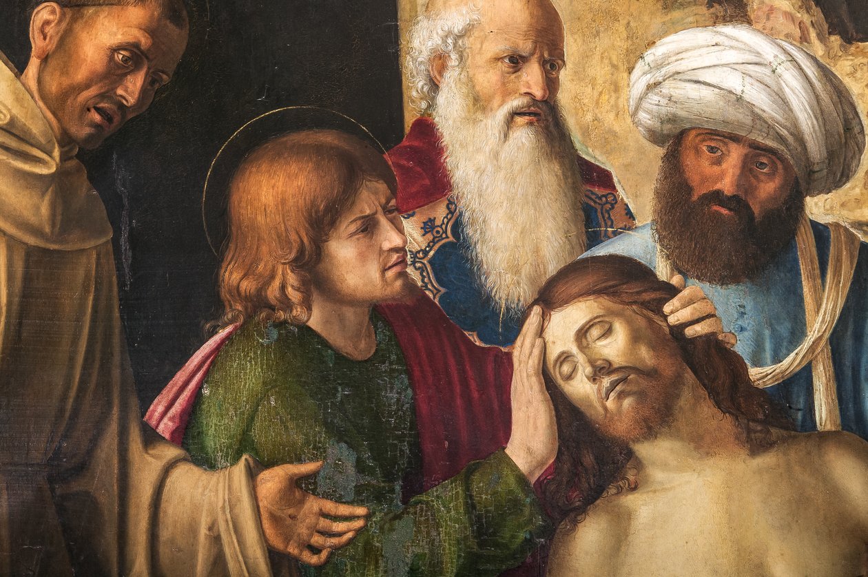 Kristi klagesang, detalje af 2384598 af Giovanni Battista Cima da Conegliano