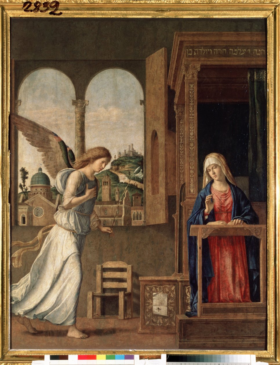 ""Bebudelsen"" (Bebudelsen) Maleri af Giovanni Battista Cima da Conegliano (ca. 1459-1517) 1495 Dim. 136x107 cm Sankt Petersborg, eremitagemuseum af Giovanni Battista Cima da Conegliano