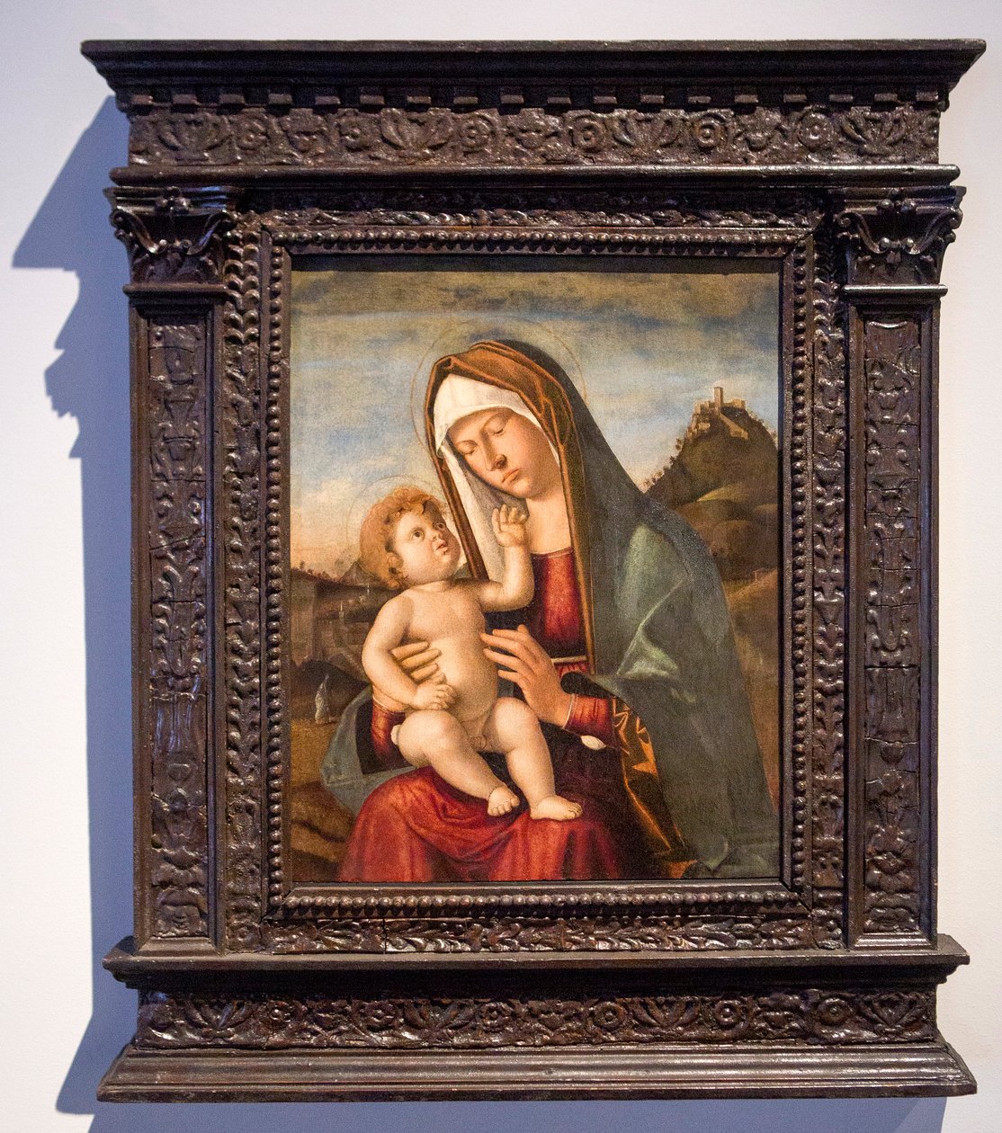 Madonna med barn (olie på lærred) af Giovanni Battista Cima da Conegliano