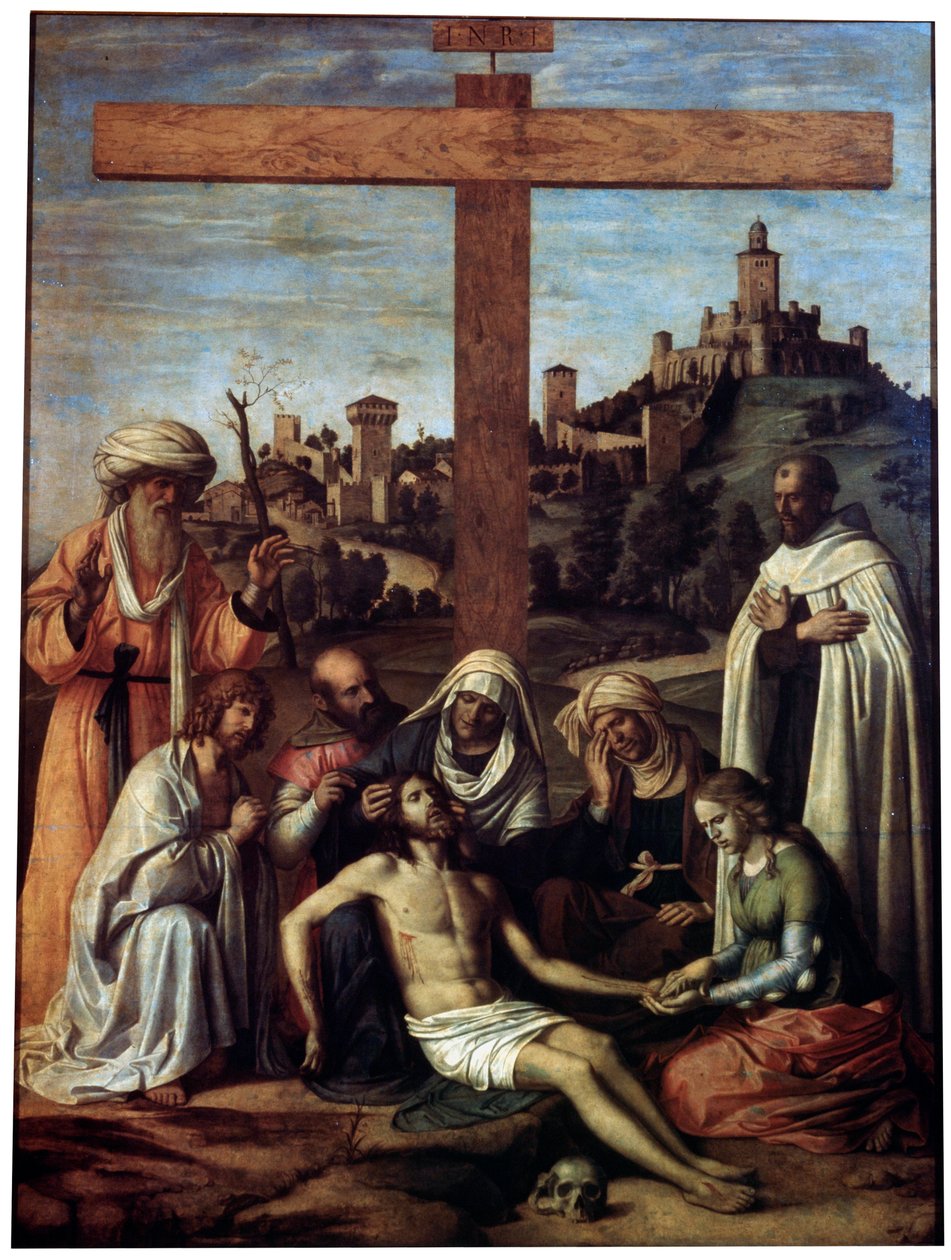 Klagesangen over Kristus med en karmelitmunk, c1510. af Giovanni Battista Cima da Conegliano